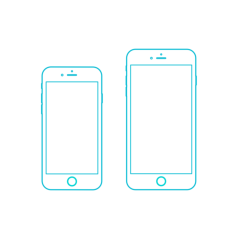 Guide Digital Apple Iphone 6S Plus Outline Vinyl Cutting Svg File, Free Vectors File